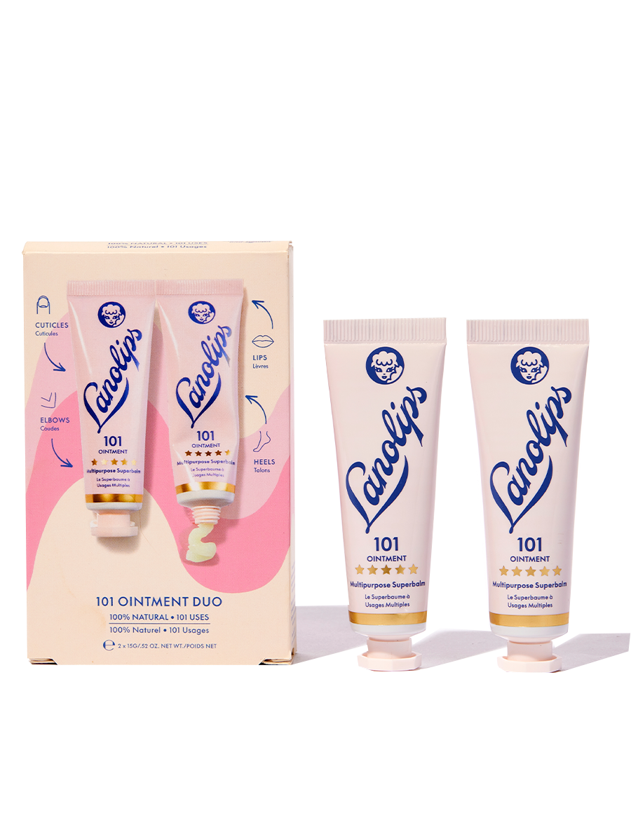 The Lanolips 101 Ointment Duo is made from ultra-pure grade lanolin.
