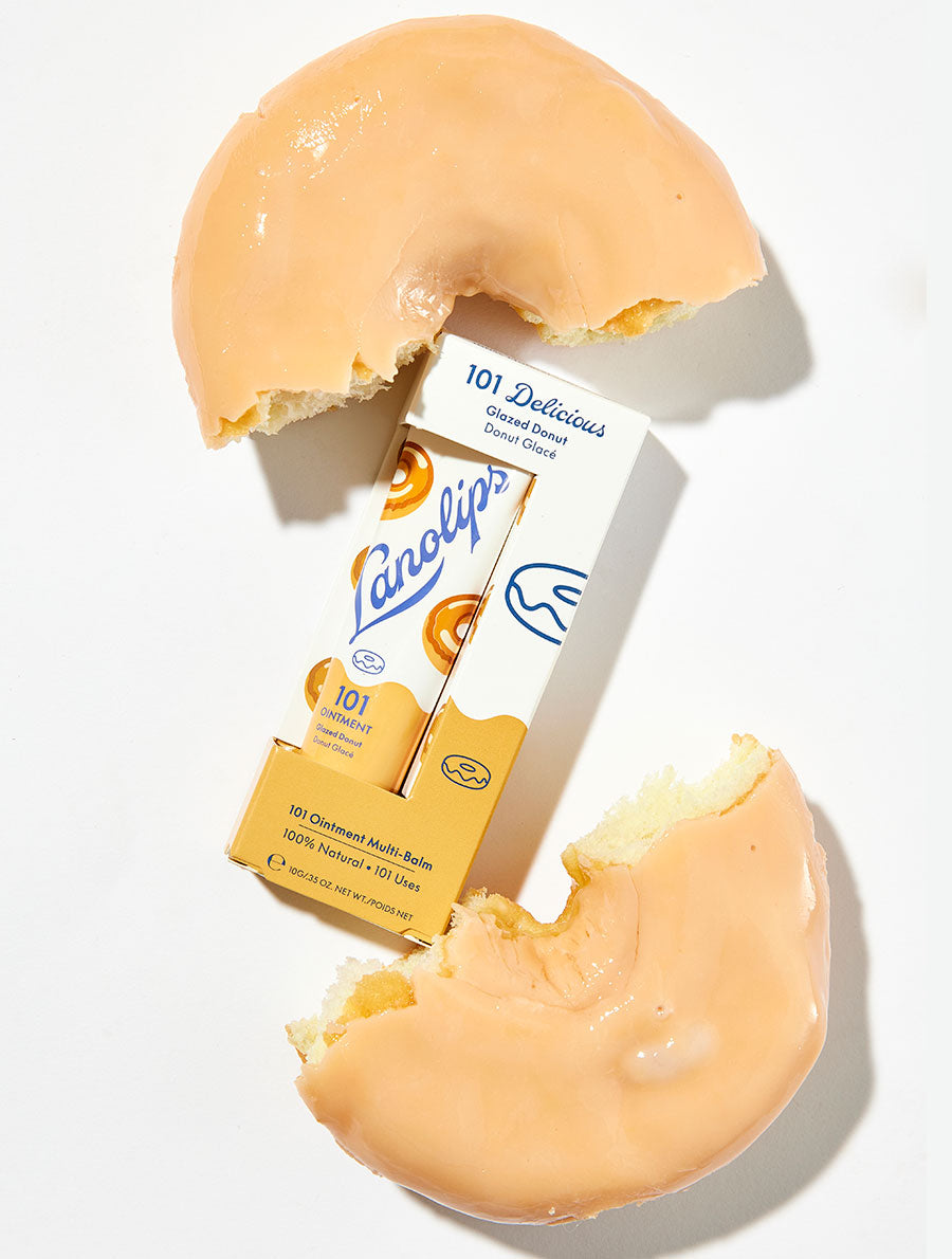 If you love 101 Fruities, you will love 101 Delicious. Our new Lanolips 101 Delicious range comes in two all-natural flavours: Glazed Donut and Raspberry Shortcake.