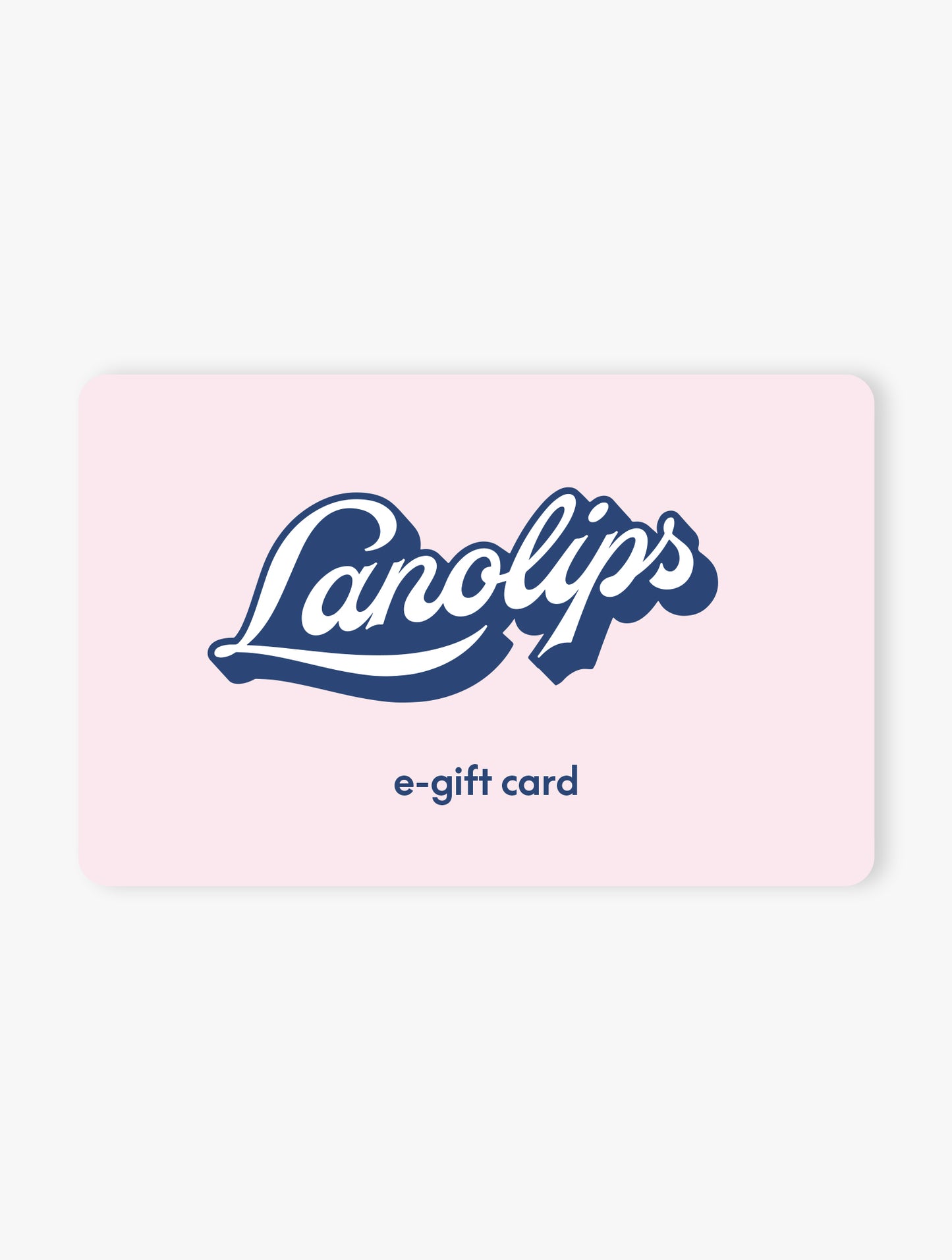 Lanolips e-gift card with pink background