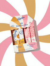 Load image into Gallery viewer, Lanolips 101 Delicious Duo contains our 101 Ointment Multi-Balm in Glazed Donut and our 101 Ointment Multi-Balm in Raspberry Shortcake
