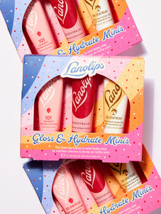 Lanolips Gloss + Hydrate Minis is the best lip balms in mini baby size. Perfect for a holiday gift. 