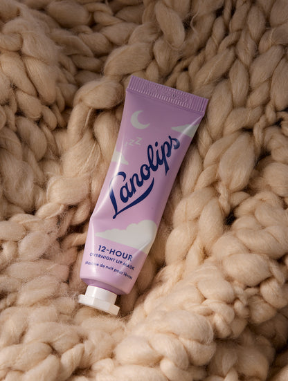 Lanolips 12 Hour Overnight Lip Mask is an intense blend of hydrating ultra-pure lanolin and mega actives including hyaluronic acid, ceramides and vitamin c - to nourish your lips. 