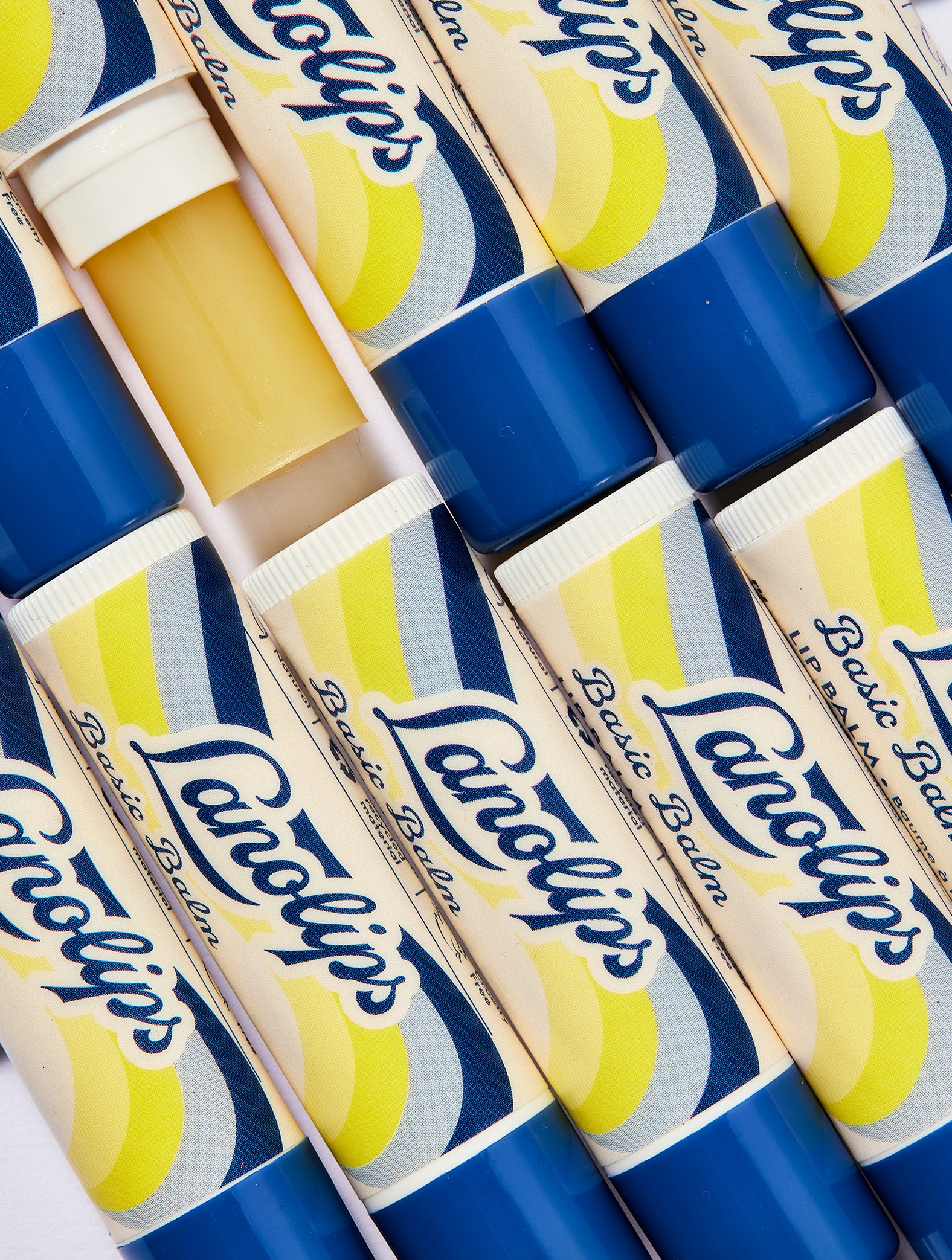  Group photo of Lanolips Basic Balm Vanilla.