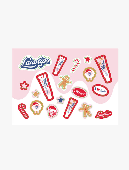 Lanolips Holiday Sticker Sheet