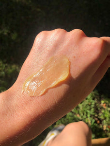 Golden Dry Skin Miracle Salve on Skin on Hand